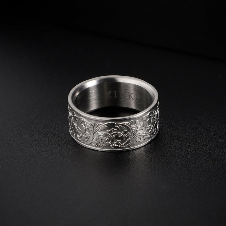 ZINK Men's Silver Stainless Steel Ring | ZJRG038S