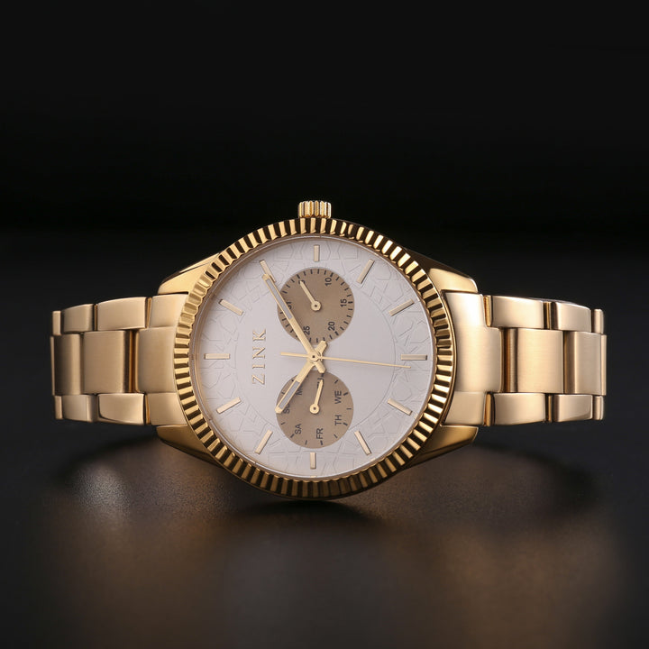 ZINK Women's Gold Stainless Steel Quartz Watch | ZK128L2SS-59