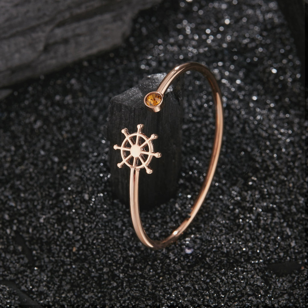 ZINK Women's Rose Gold Stainless Steel Bracelet | ZFBG004RGPN