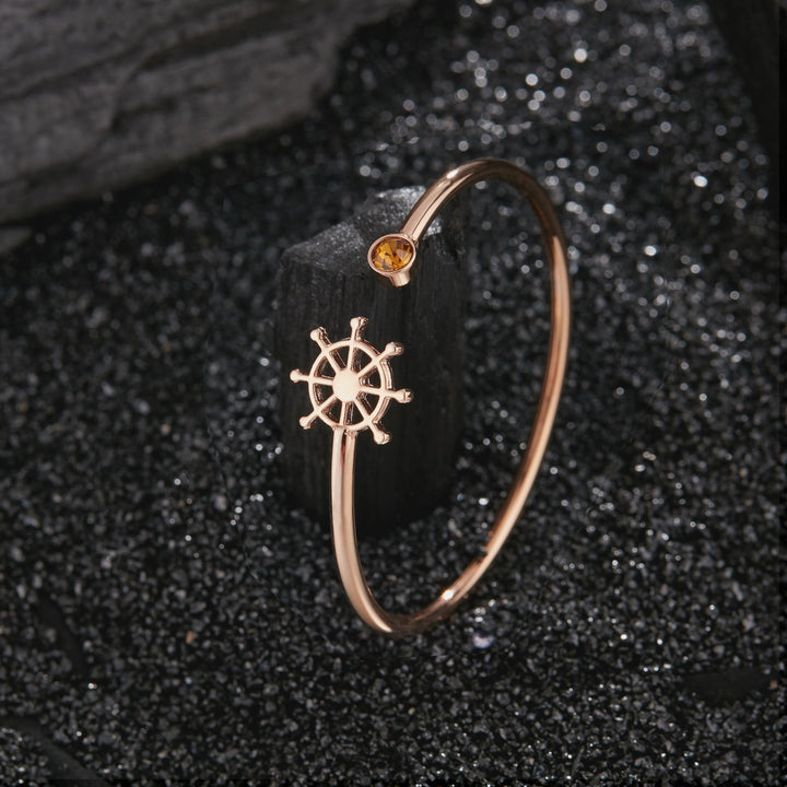 ZINK Women's Rose Gold Stainless Steel Bracelet | ZFBG004RGPN