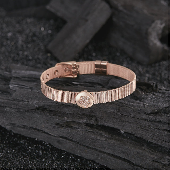 ZINK Women's Rose Gold Stainless Steel Bracelet | ZFBR001RG8