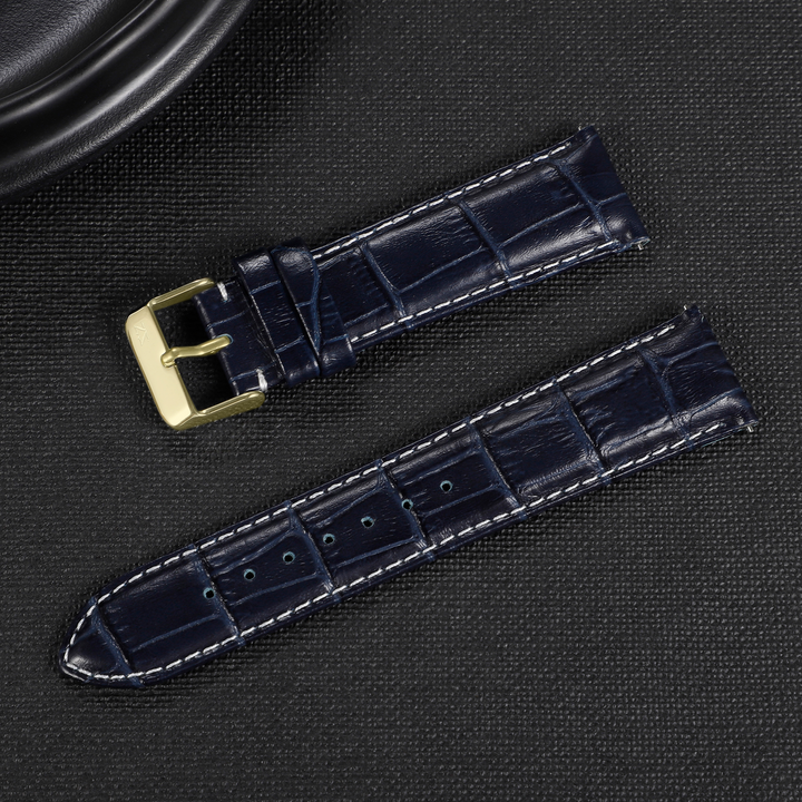 ZLB006DBG Zink Men's Crocodile Embossed Strap