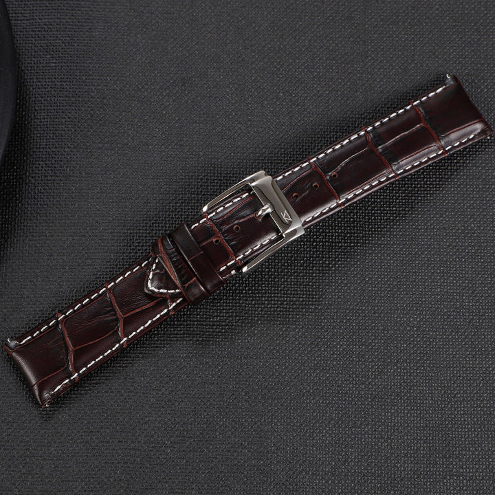 ZINK Women's Leather Watch Band - Dark Brown | ZLB006DBWS