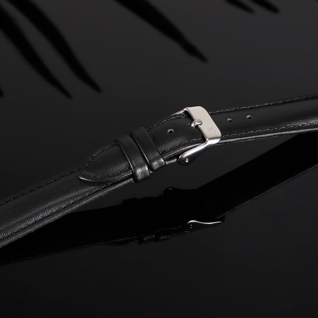 ZINK Women's Black Leather Watch Band | ZLB007BS