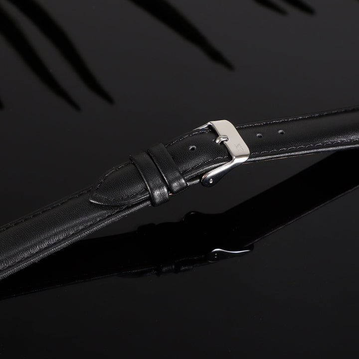 ZINK Women's Black Leather Watch Band | ZLB007BS