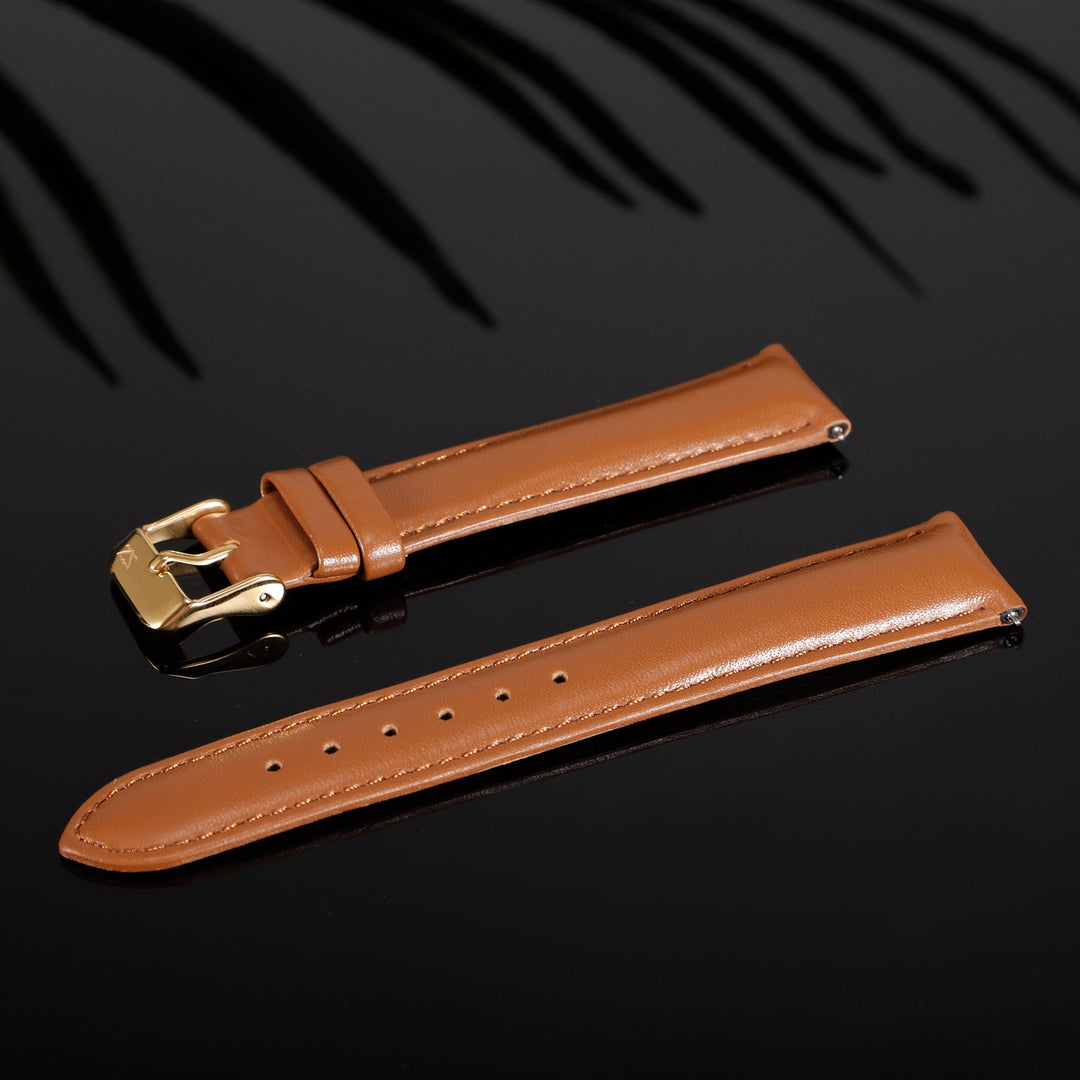 ZINK Women's Leather Watch Band - Brown | ZLB007BWG
