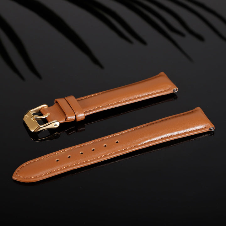 ZINK Women's Leather Watch Band - Brown | ZLB007BWG