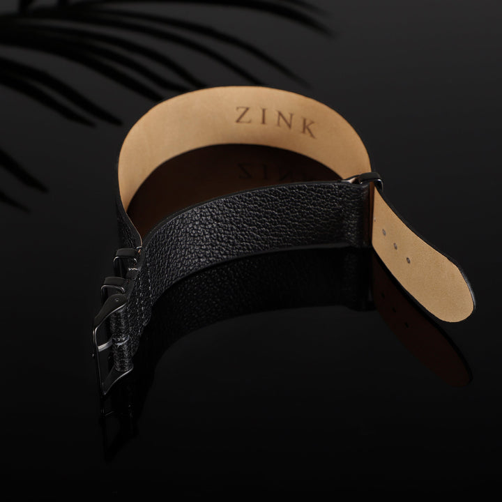 ZLB001BB Zink Men's Vintage Genuine Leather Strap
